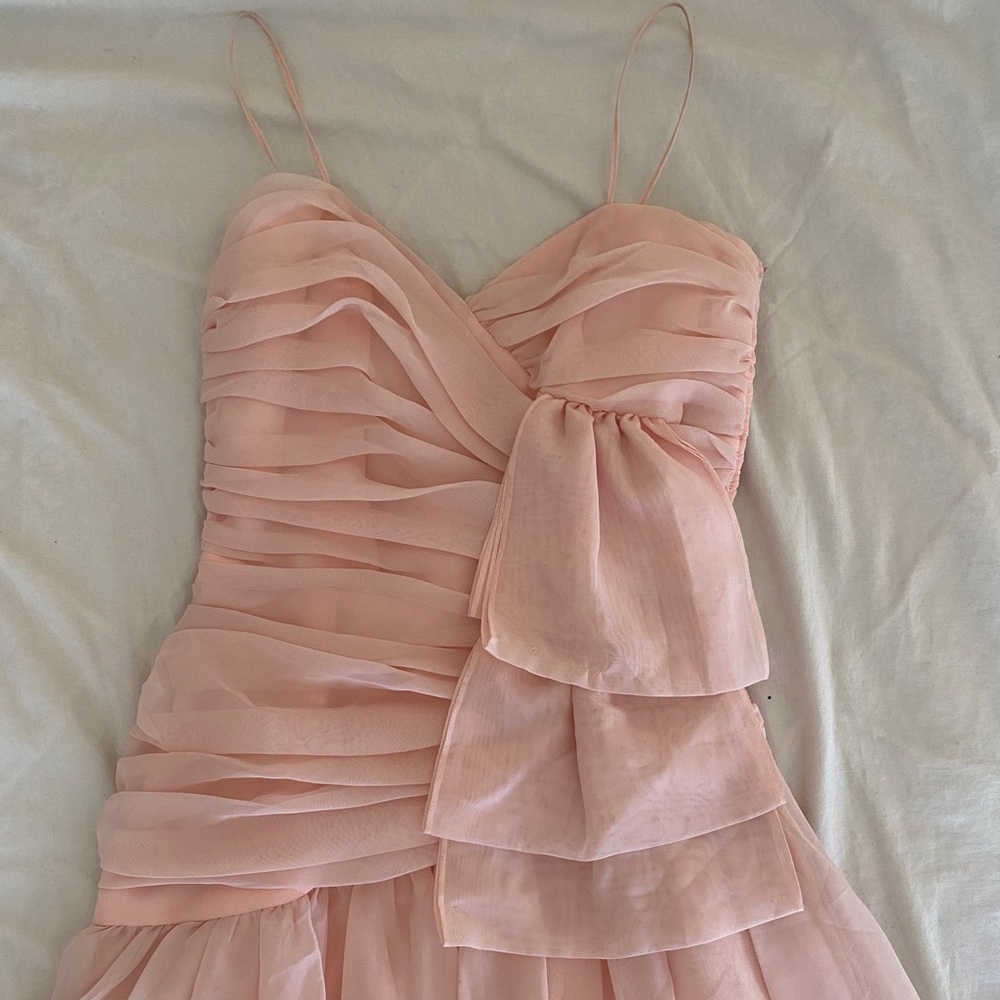Frank Usher pink mini dress! Size extra small. Perfect for a birthday or party!
